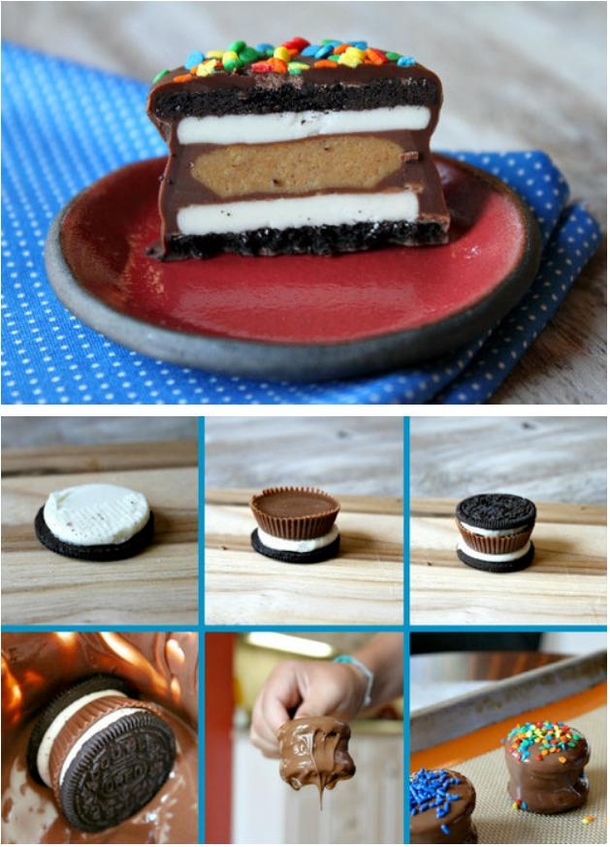 Chocolate Covered Reeces Oreos Food Tutorial