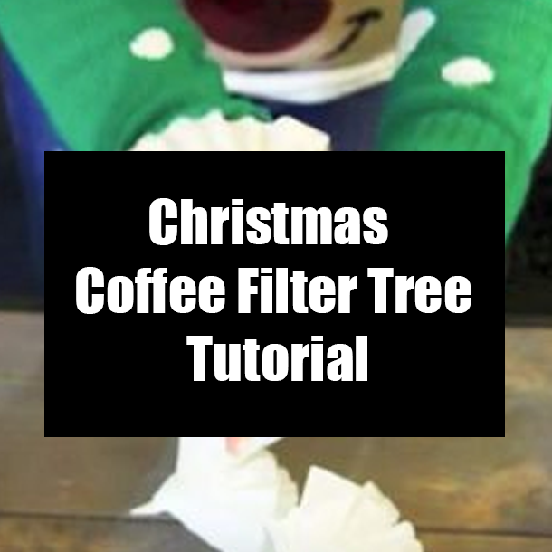 Christmas Coffee Filter Tree Tutorial