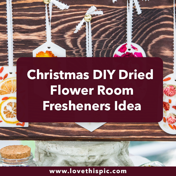 Christmas DIY Dried Flower Room Fresheners Idea
