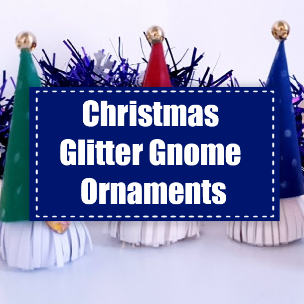 Christmas Glitter Gnome Ornaments