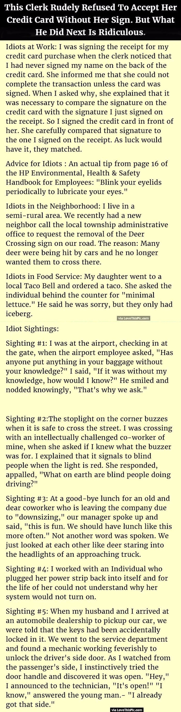 Clerk Rudely Refuses To Accept Her Credit Card Without Her Sign But What He Did Next Is Ridiculous.