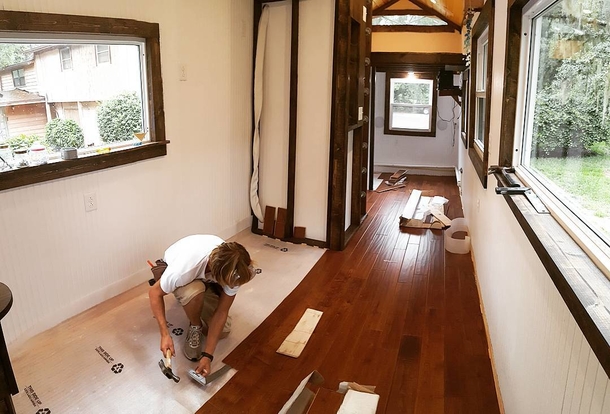 College student fed up with paying rent builds tiny home with a $15K budget to live debt-free - picture 4
