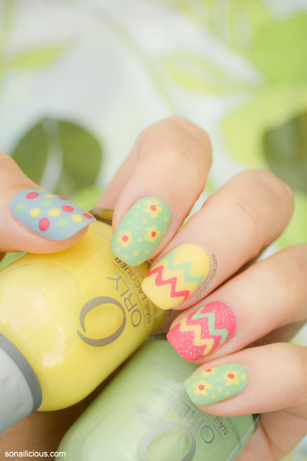 Colorful, Vibrant and Springy DIY Nail Art for Easter - picture 3