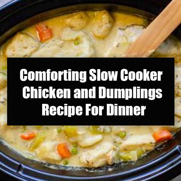 Comforting Slow Cooker Chicken and Dumplings Recipe For Dinner