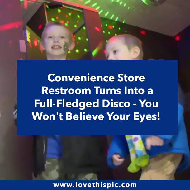 Convenience Store Restroom Turns Into a Full-Fledged Disco - You Won't Believe Your Eyes!