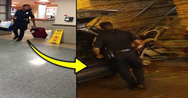 Cop Confronts Out Of Place Mom And Baby After What He Saw At Her Feet - picture 2