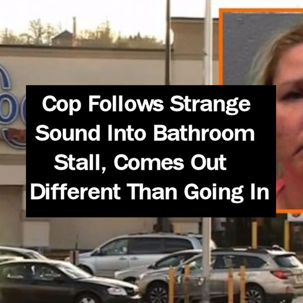 Cop Follows Strange Sound Into Bathroom Stall, Comes Out Different Than Going In