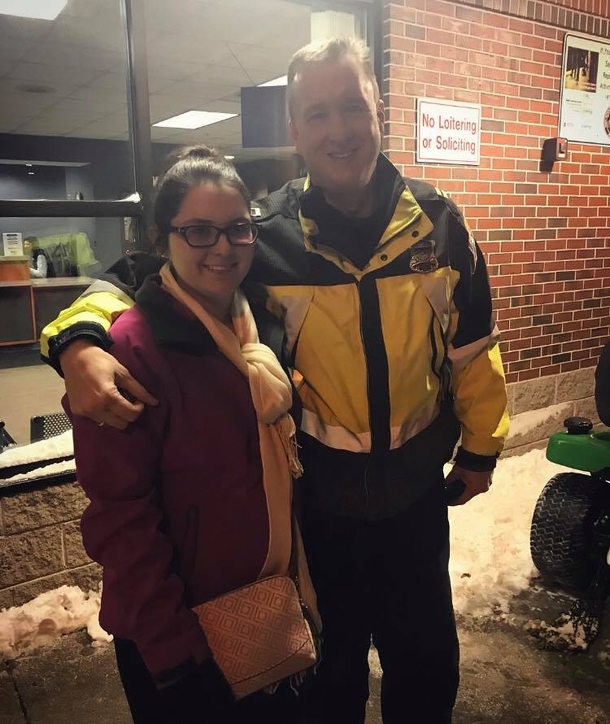 Cop sees teen stuck in freezing weather, tells her 'follow me', as she gets in the car, she realizes he’s driving out of town - picture 3