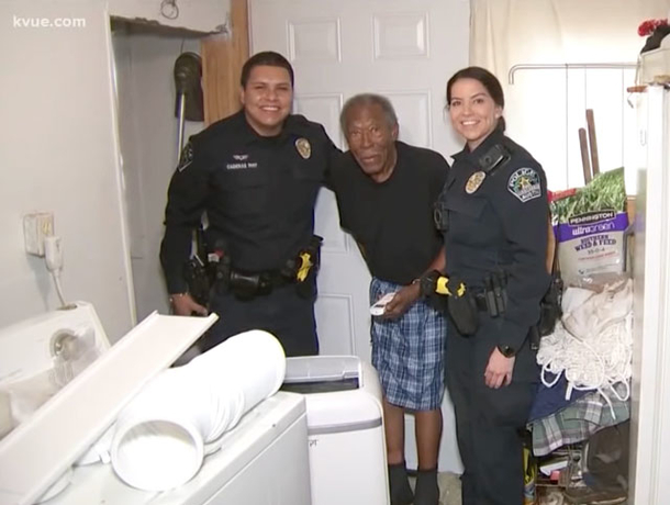 Cops deliver heater to 92-year-old WWII veteran using gas-powered stove to heat his home - picture 2