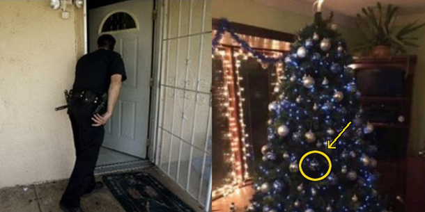Cops Go To Wrong House, Shocked To See What’s Hanging From The Christmas Tree - picture 2