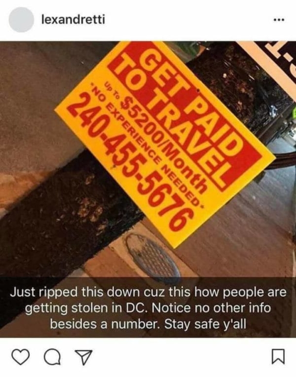 Cops Issue Warning That If You See 'Help Wanted' Sign Offering Big Money, It Could Be Dangerous - picture 3