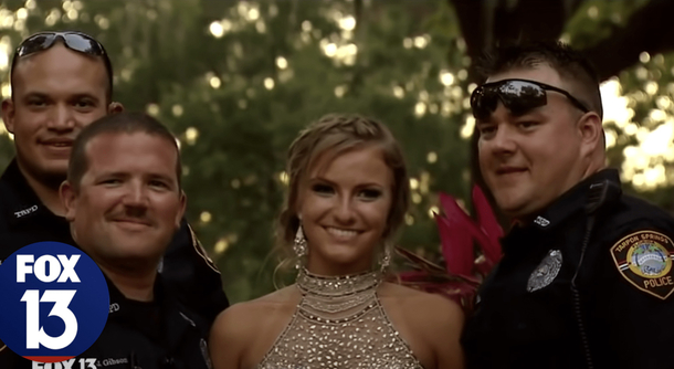 Cops pay honor & respect to their fallen brother by escorting his teen daughter to prom - picture 4