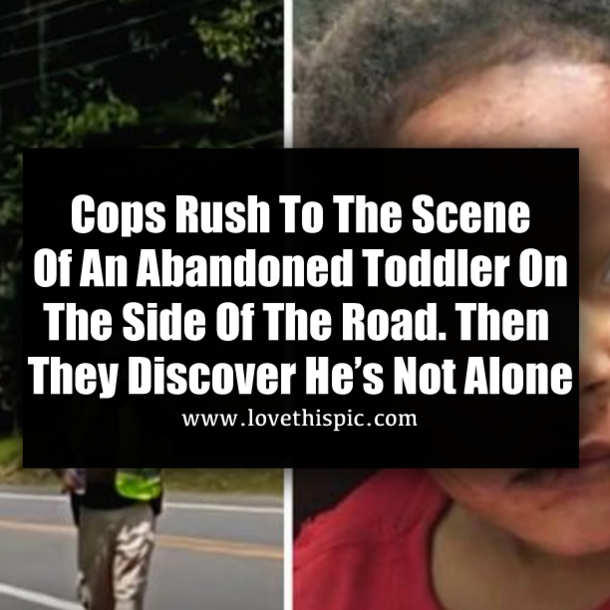 Cops Rush To The Scene Of An Abandoned Toddler On The Side Of The Road. Then They Discover He’s Not Alone