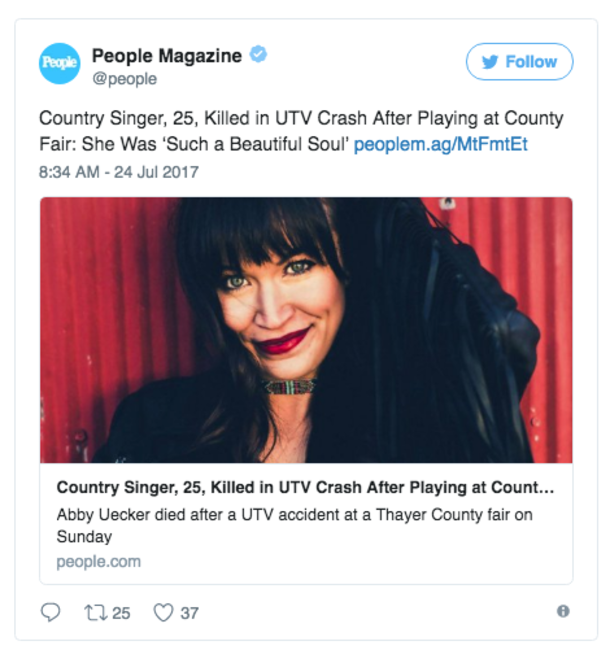Country Singer Has One Last Concert - Hours After The Concert...She's Killed In Accident - picture 2
