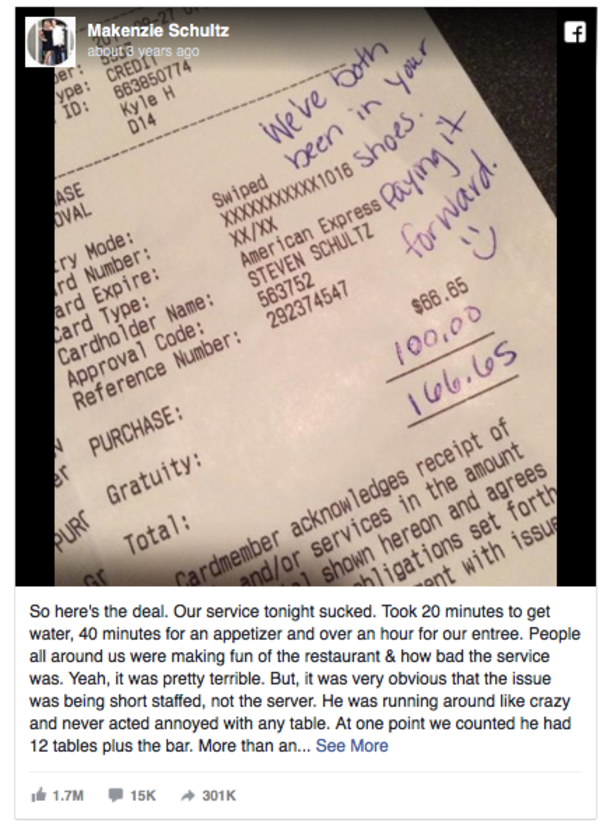 Couple Celebrating Anniversary Wait Over An Hour For Service But How They Respond Is Amazing - picture 3