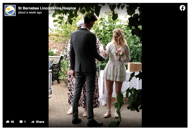 Couple decide to get married at a hospice so their grandmother battling cancer could watch them tie the knot - picture 3