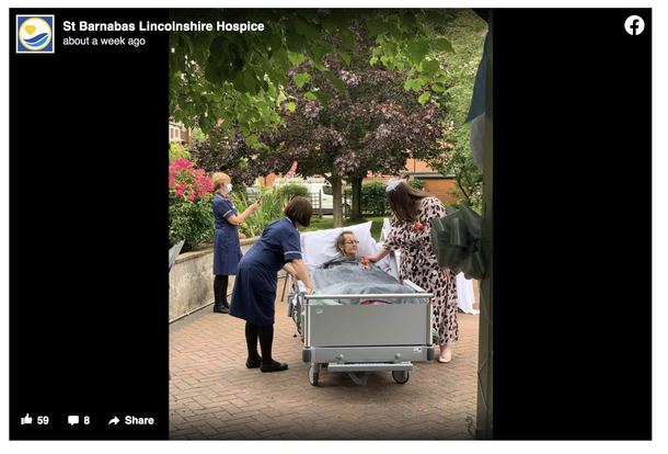 Couple decide to get married at a hospice so their grandmother battling cancer could watch them tie the knot - picture 4