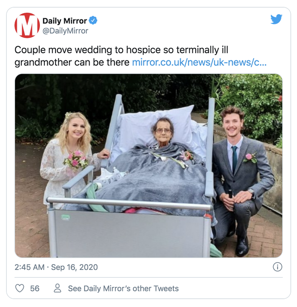 Couple decide to get married at a hospice so their grandmother battling cancer could watch them tie the knot - picture 5