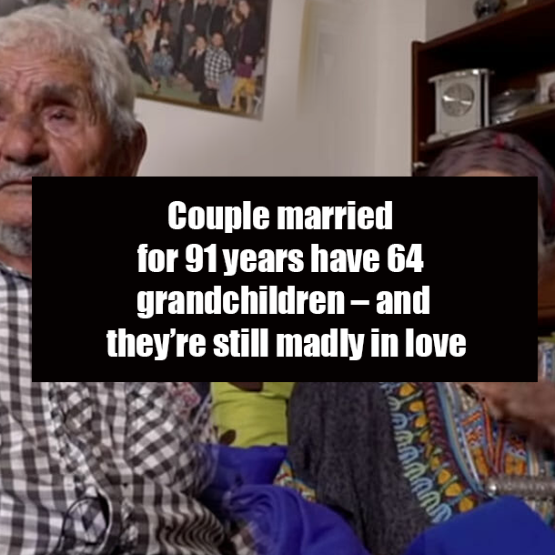Couple married for 91 years have 64 grandchildren – and they’re still madly in love