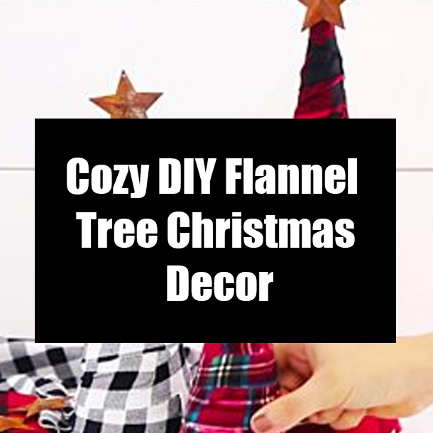 Cozy DIY Flannel Tree Christmas Decor