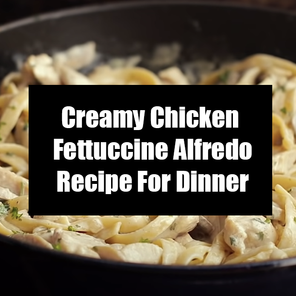 Creamy Chicken Fettuccine Alfredo Recipe For Dinner