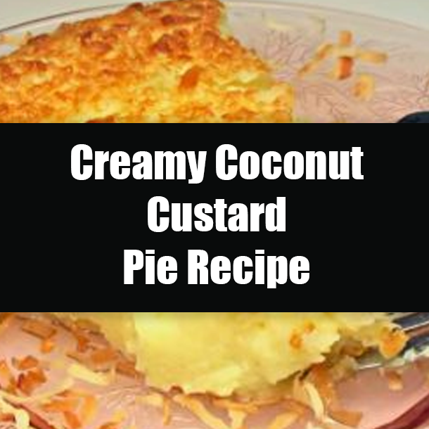 Creamy Coconut Custard Pie Recipe