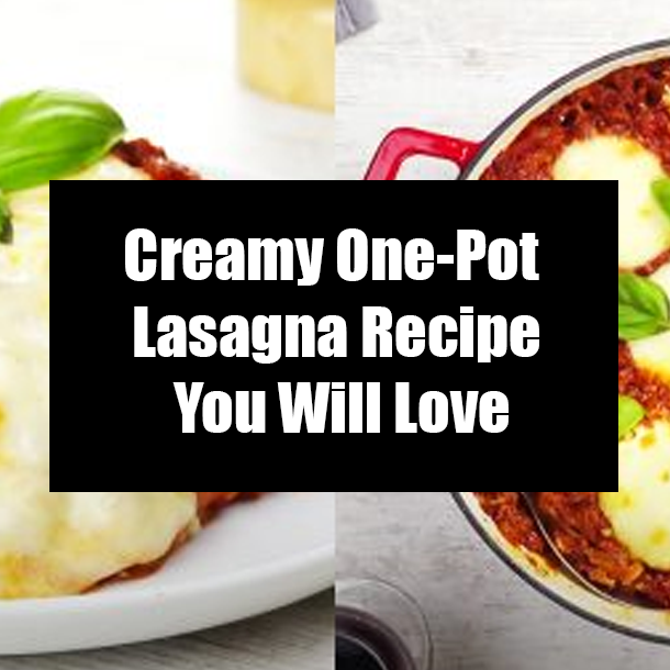 Creamy One-Pot Lasagna Recipe You Will Love