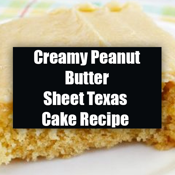Creamy Peanut Butter Sheet Texas Cake Recipe