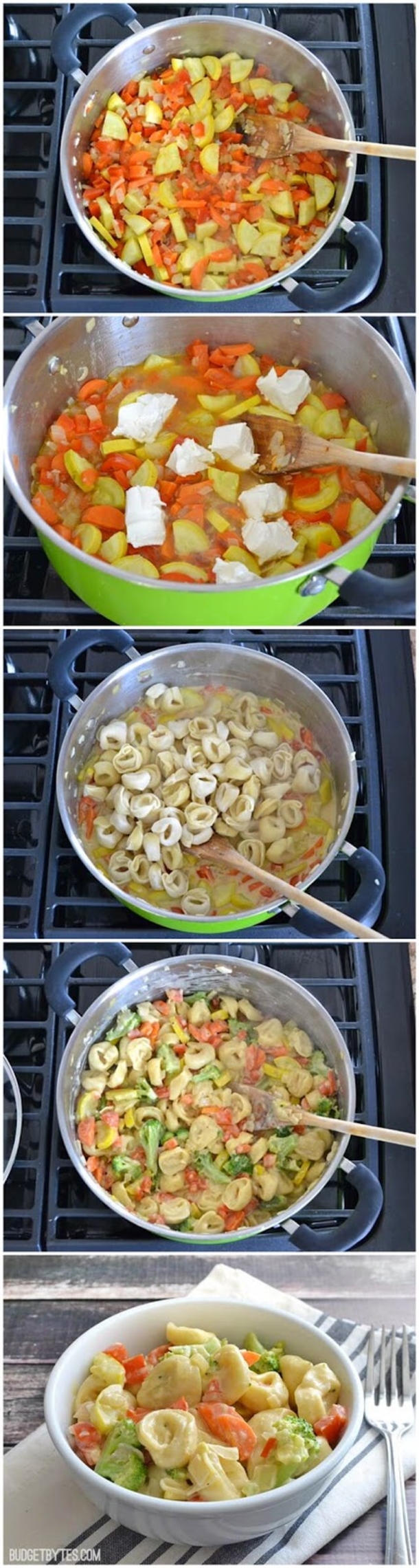 Creamy Tortellini with Vegetables