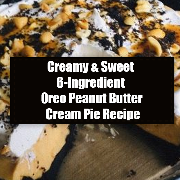 Creamy & Sweet 6-Ingredient Oreo Peanut Butter Cream Pie Recipe