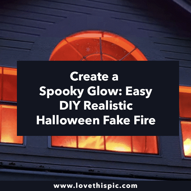 Create a Spooky Glow: Easy DIY Realistic Halloween Fake Fire