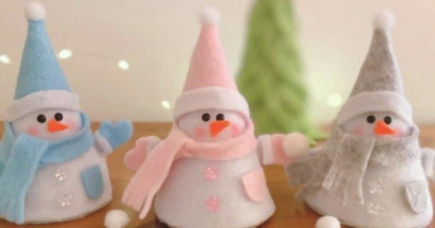Create Your Own Adorable Felt Snowman Ornament for the Holidays - picture 2