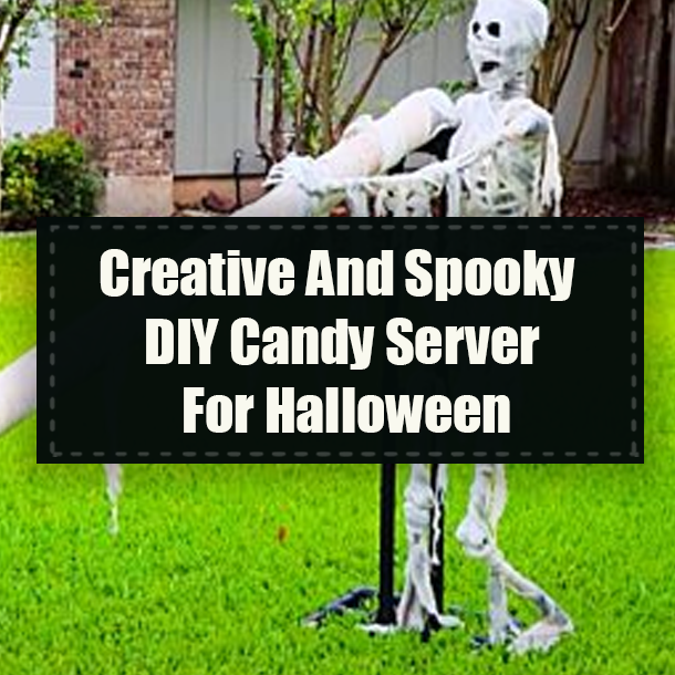 Creative And Spooky DIY Candy Server For Halloween