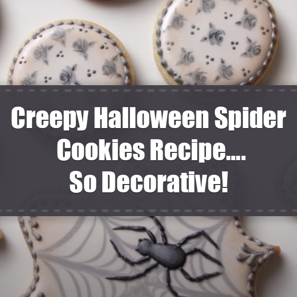 Creepy Halloween Spider Cookies Recipe....So Decorative!
