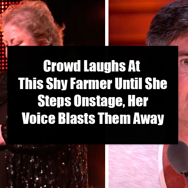 Crowd Laughs At This Shy Farmer Until She Steps Onstage, Her Voice Blasts Them Away