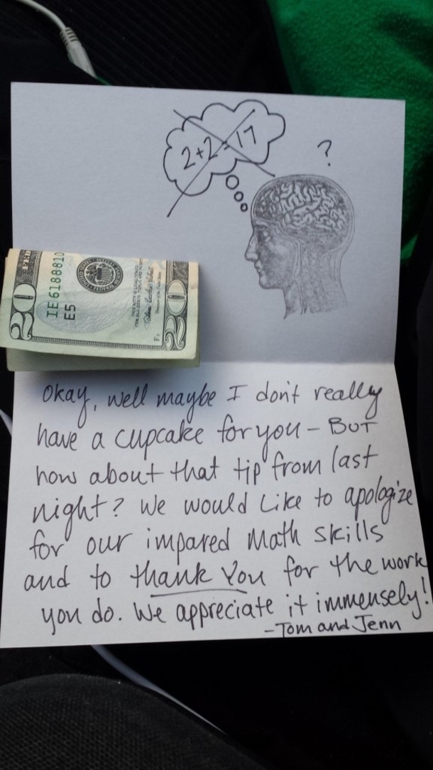 Customers leaves a tip so little that it felt insulting but then he opens their note... - picture 3