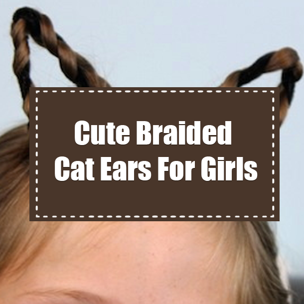 Cute Braided Cat Ears For Girls