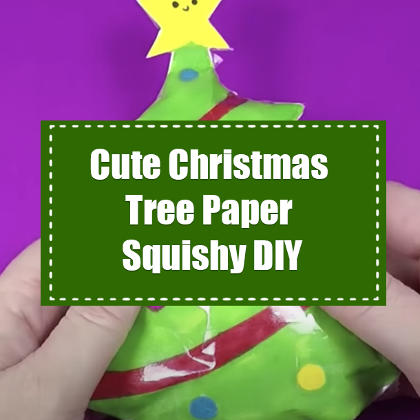 Cute Christmas Tree Paper Squishy DIY