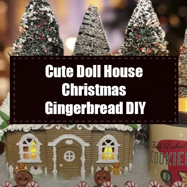 Cute Doll House Christmas Gingerbread DIY