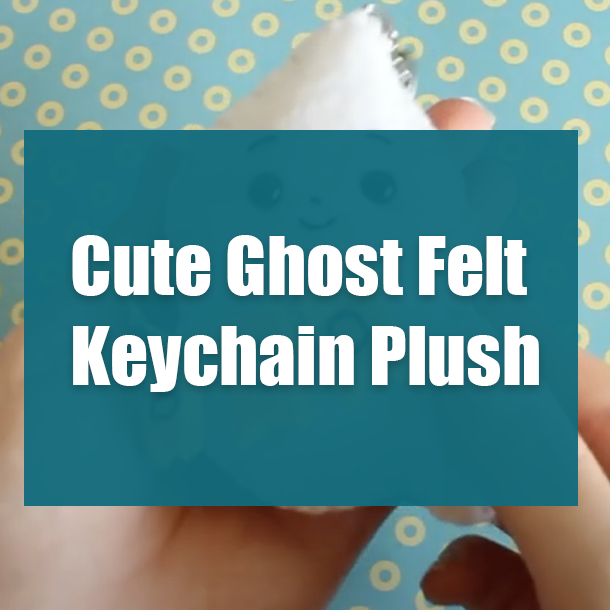 Cute Ghost Felt Keychain Plush