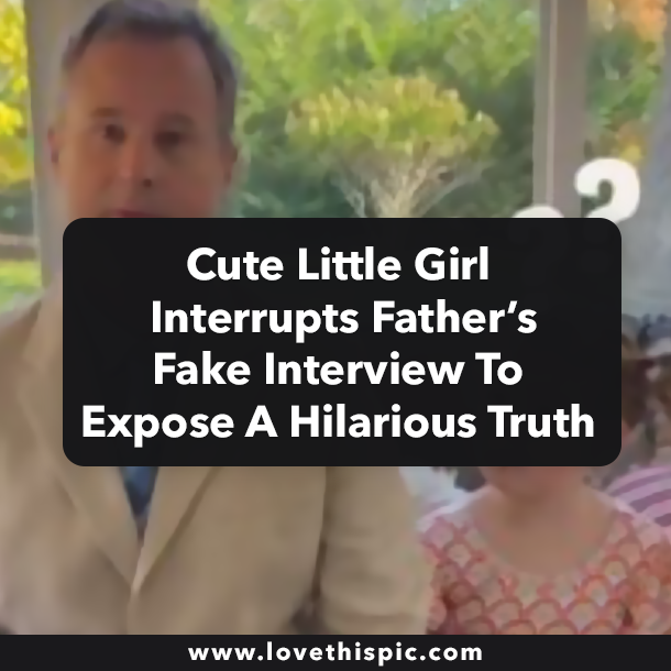 Cute Little Girl Interrupts Father’s Fake Interview To Expose A Hilarious Truth