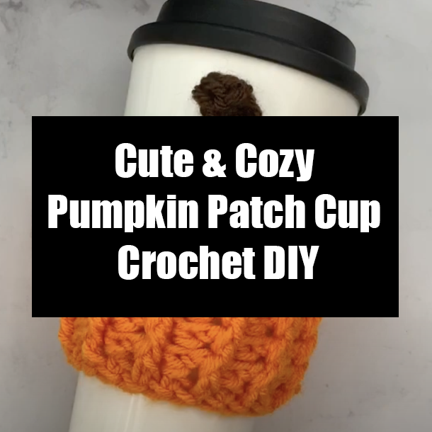 Cute & Cozy Pumpkin Patch Cup Crochet DIY
