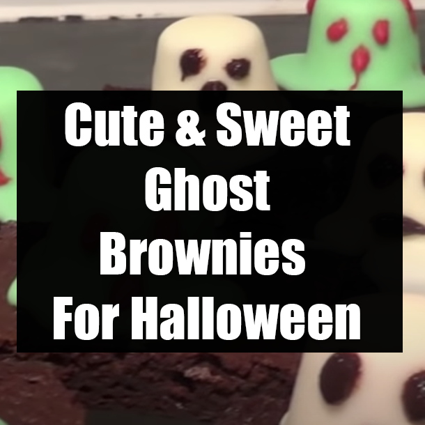 Cute & Sweet Ghost Brownies For Halloween