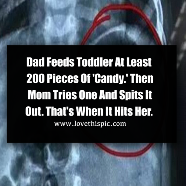 Dad Feeds Toddler At Least 200 Pieces Of 'Candy.' Then Mom Tries One And Spits It Out. That's When It Hits Her.
