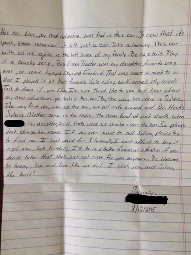Dad Finds Secret Compartment In Teen Daughter’s Used Car, Breaks Down When He Sees Envelope - picture 7