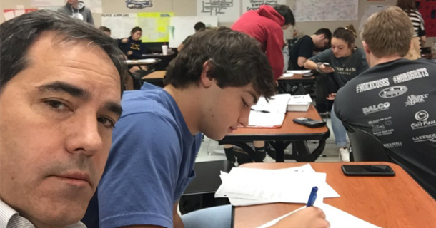 DAD GETS A CALL THAT IS SON IS ACTING UP IN CLASS, SO HE DECIDED TO DO THE ONE THING THAT WILL MAKE HIM BEHAVE - picture 2
