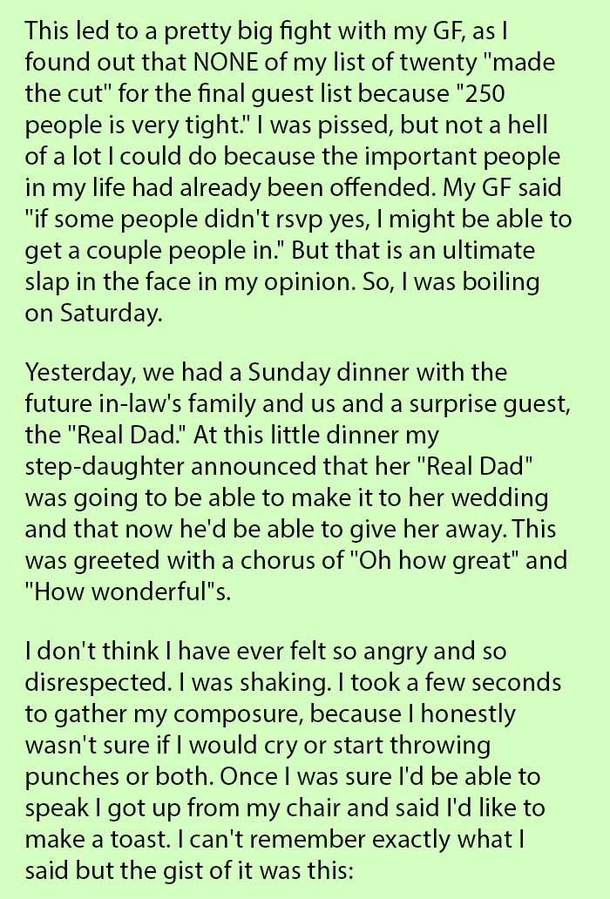 Dad Paid For Step-Daughter’s Wedding And School. Then She Stabs Him In The Back. Here’s His Response - picture 3