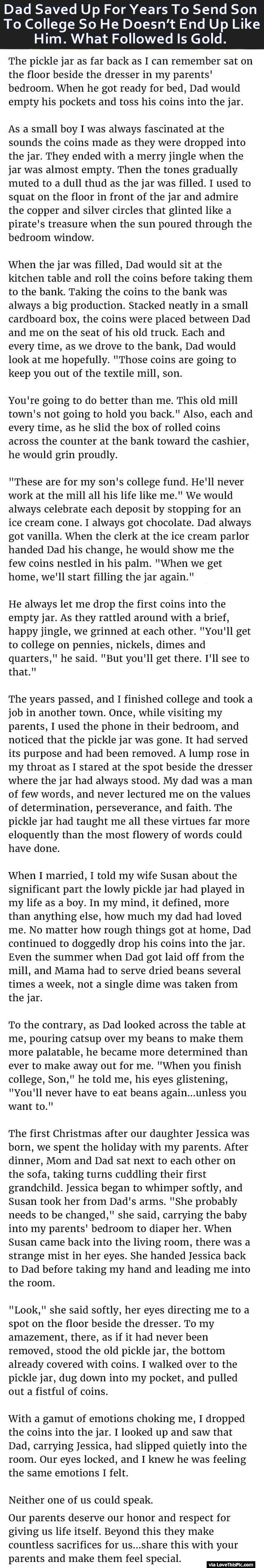 Dad Saved Up For Years To Send Son To College So He Does Not End Up Like Him. What Followed Is Gold.
