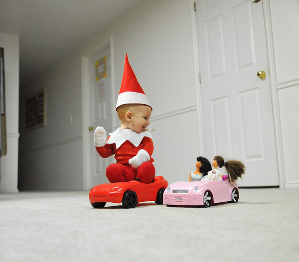Dad Turns Baby Into “Elf On The Shelf,” His Mischievous Antics Have Internet Cracking Up. - picture 7