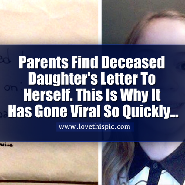 Daughter Dies Suddenly, Then Mom And Dad Find Her Secret Note. What It Says? They're SHOCKED!